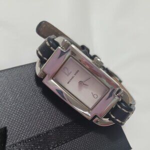 Silver Watch Michael Kors Black Band Ladies Vintage